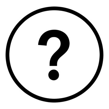 Outline Question Mark in Circle UI Icon for App UI