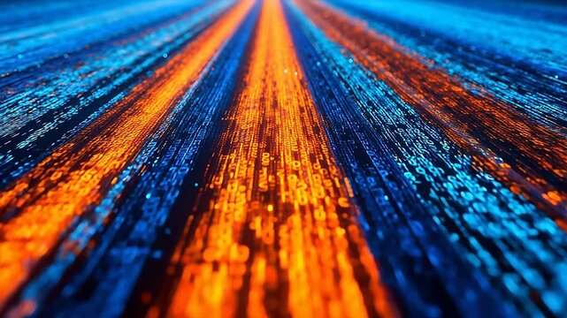 Digital data stream with binary code