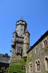 Obraz premium Braunfels, Germany 08.08.2020: Braunfels, Germany 08.08.2020: Main tower of Braunfels castle in Germany