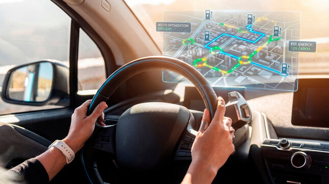 Focused driver using EV route optimization navigation system