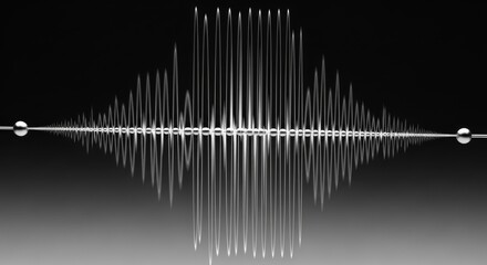 Fototapeta premium Abstract Audio Waveform Visualization