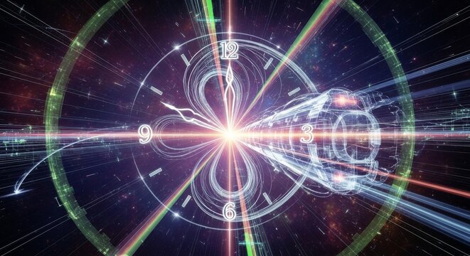 Abstract Cosmic Clock in Warp Speed