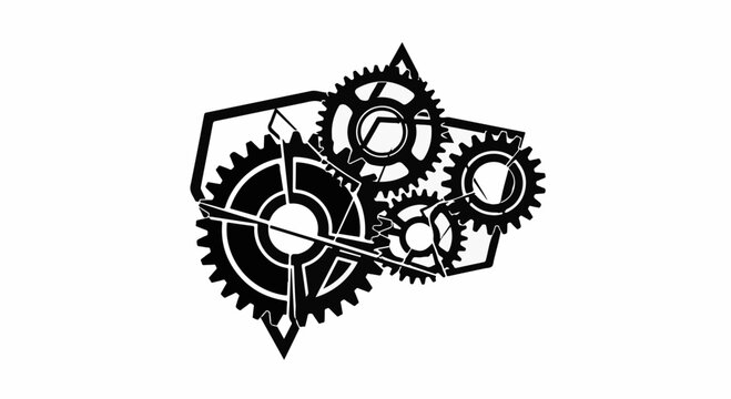 Intricate gears and clockwork mechanisms symbolize precision and complex engineering.