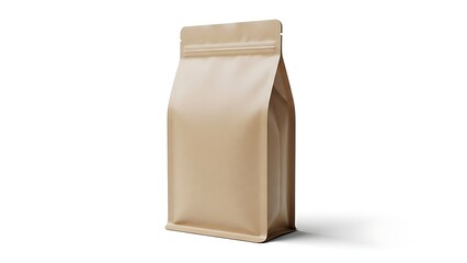 A brown paper bag with a resealable top