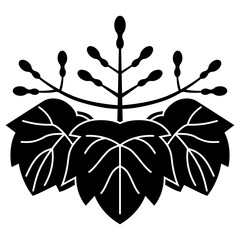 家紋です。瓢桐といいます。