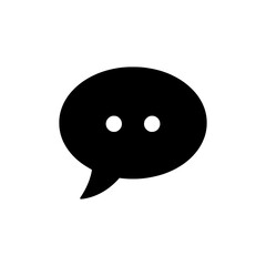 Fototapeta premium Chatbot icon logo design. Robot speech bubble sign and symbol. Artificial intelligence communication element.