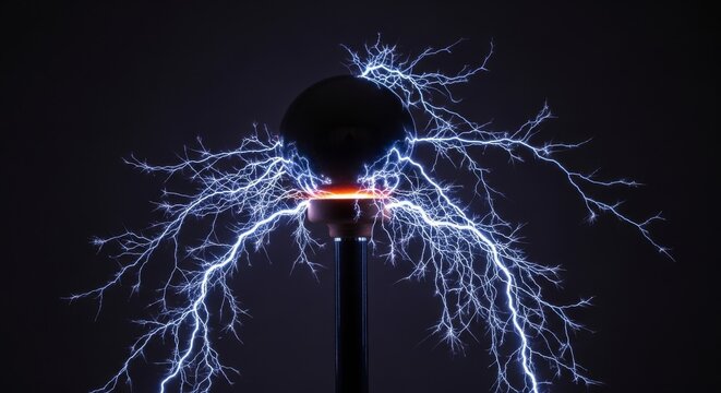 Van de Graaff Generator Creates Electrical Sparks