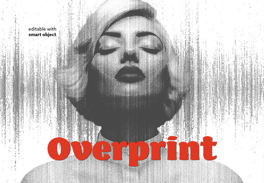 Overprint Photo Effect