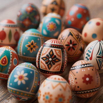 tribal tattoo, easter-themed artwork featuring intricate drawings of easter eggs