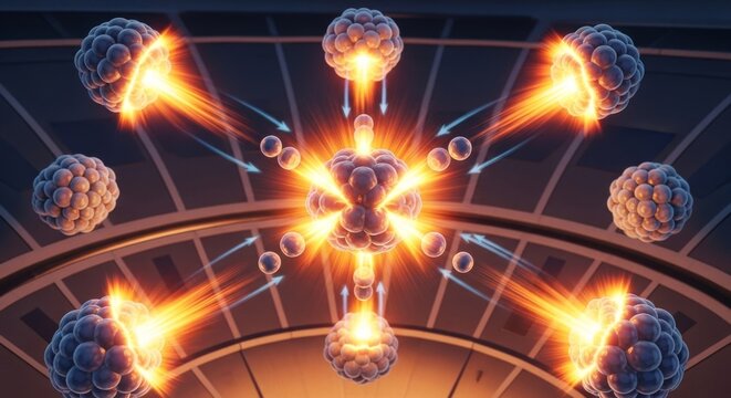 Nuclear Fission Chain Reaction Animation