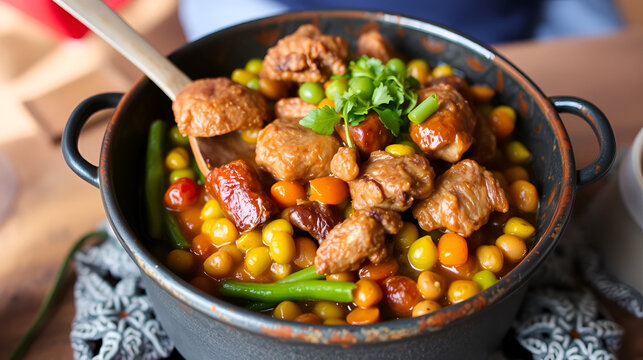 Gastronomy (Cozido das Furnas) - Meat and legumes cooked by volcano heat
