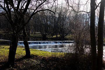 rzeka, wodospad, woda, przyroda, góry, las, kamienie, strumyk, wisła, natura, krajobraz © Estera