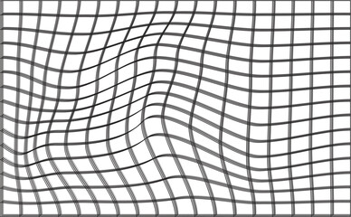 Abstract Distorted Grid Line Grunge Texture Background Vector