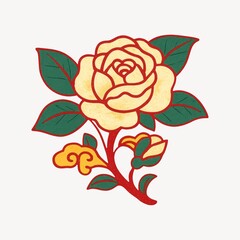 Fototapeta premium Vintage floral illustration design