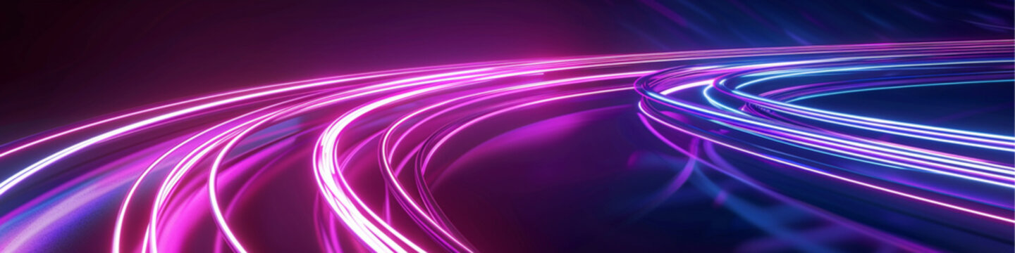 Dynamic multicolor neon background with glowing streaks, swirling motion and vibrant light effects vector