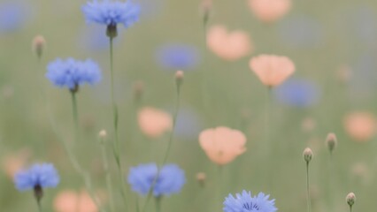 Serene wildflowers in gentle bloom wallpaper for desktop