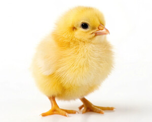 Obraz premium baby chicken isolated on white background