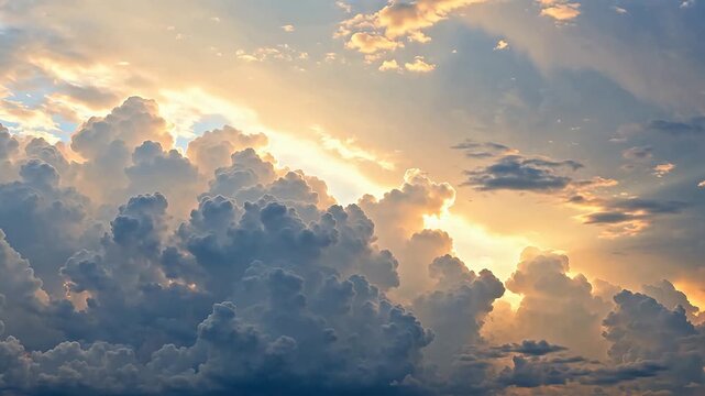 Sunlight through dramatic clouds