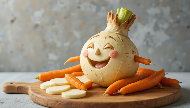 halloween pumpkin on a wooden table