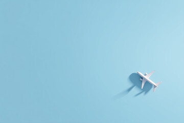 Minimal Airplane Travel Concept With Copy Space