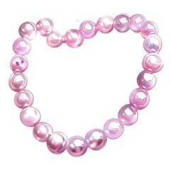 Obraz premium Soft pink pearl necklace accessories accessory bracelet.
