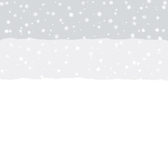 Winter Background with Falling Snow Gradient
