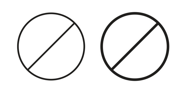 Blocked icon concept. Silhouette, glyph symbol. Isolated design.