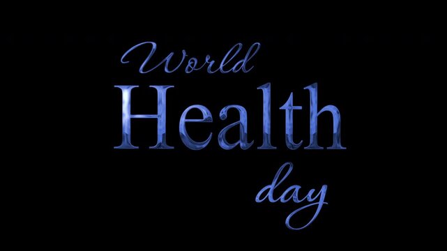 World health day blue effect background