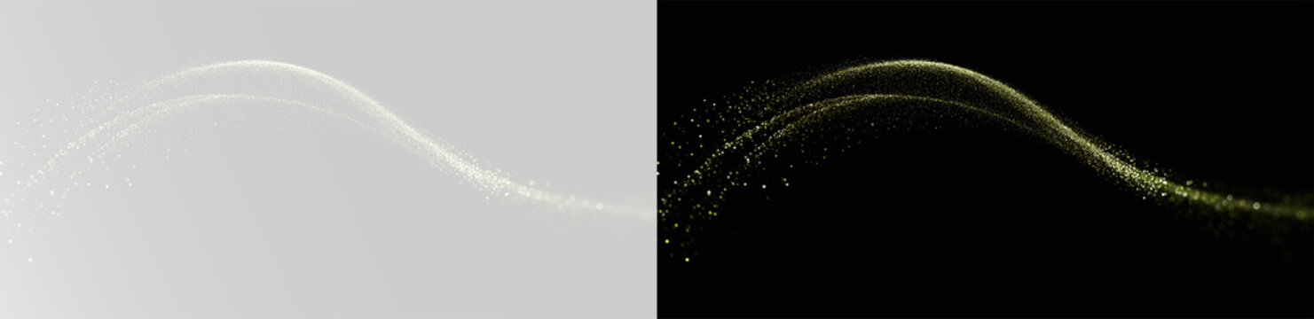 Motion transition light streaks, soft blurred paths and minimal speed background. Spring Dust overlay png