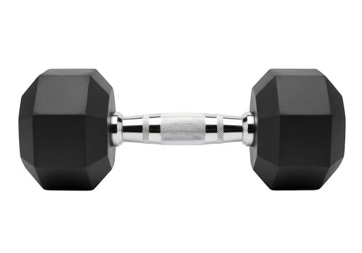 dumbbell on white background