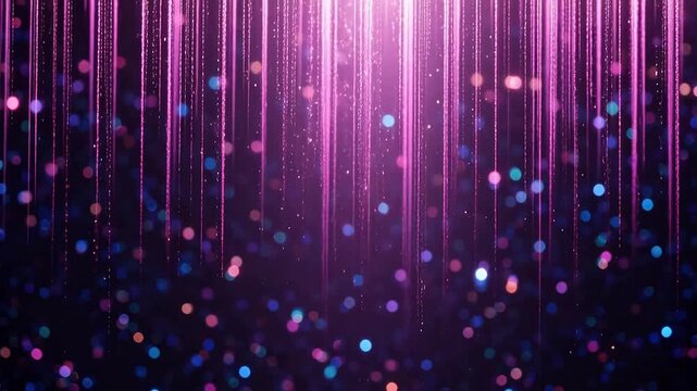 Abstract glowing light particles
