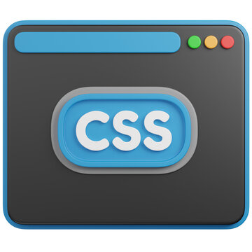 3D render CSS Web Development Browser Window icon