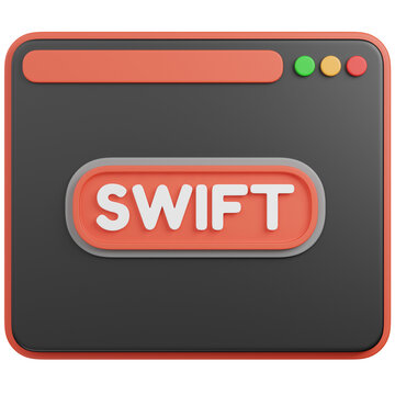 3d render Swift Programming Language Interface icon 