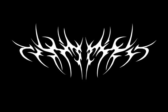 Neo tribal cyber sigilism symmetrical shapes Intricate Ornate Dark Art Abstract Vector Design