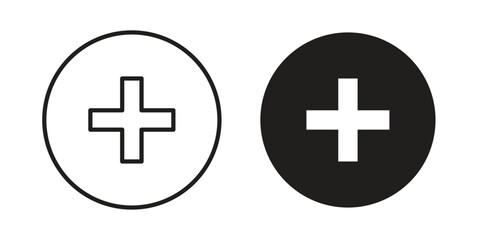 Obraz premium Hospital sign concept. Silhouette, glyph symbol. Isolated design.