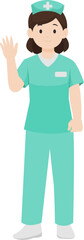 Obraz premium Nurse say hello