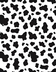 Obraz premium Random black spots on white