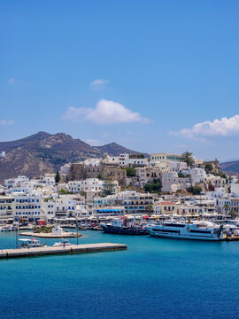 Port in Naxos City, Naxos Island, Cyclades, Greece