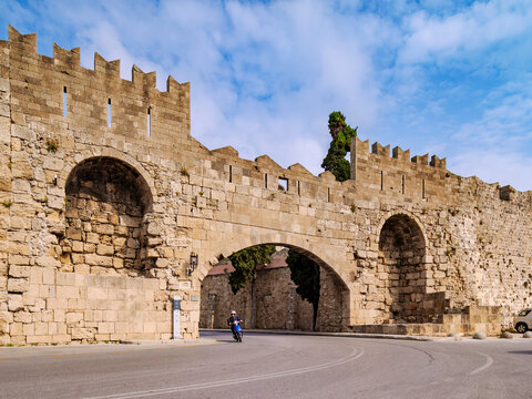 Arsenal Gate, Medieval Old Town, Rhodes City, Rhodes Island, Dodecanese, Greece
