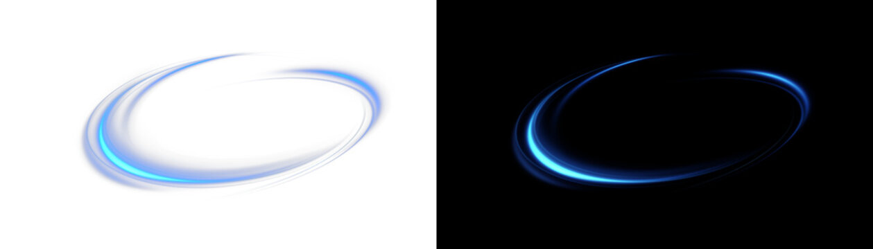 Glowing blue swirling circle. shining spiral light effect, futuristic colorful pedestal, shiny vector file, special glow effect for game ui, apps or web design.Overlays