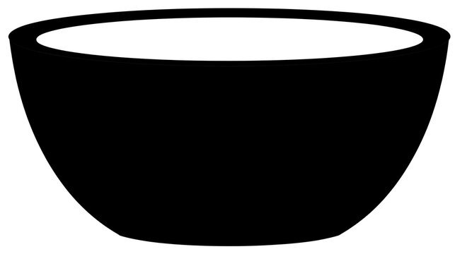 A simple black bowl