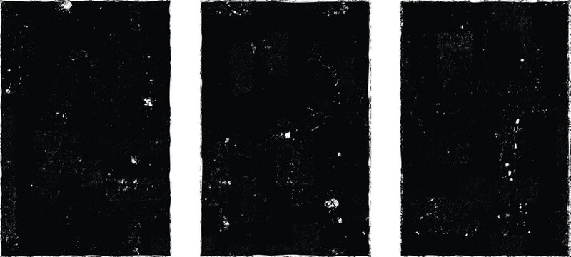 Glitch distorted grungy isolated layers . Design element for brochure, social media, posters, flyers. Overlay texture.Textured banner with Distress effect .Vector halftone dots . Screen print texture