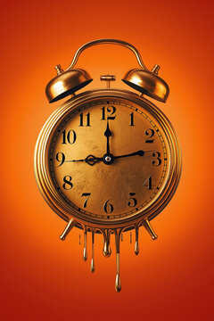 Golden Apocalyptic Clock Midnight
