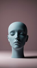 Abstract composition showing a soft, empty field of muted color, representing deep emotional numbness and mental exhaustion ,abstract ,light ,numbness