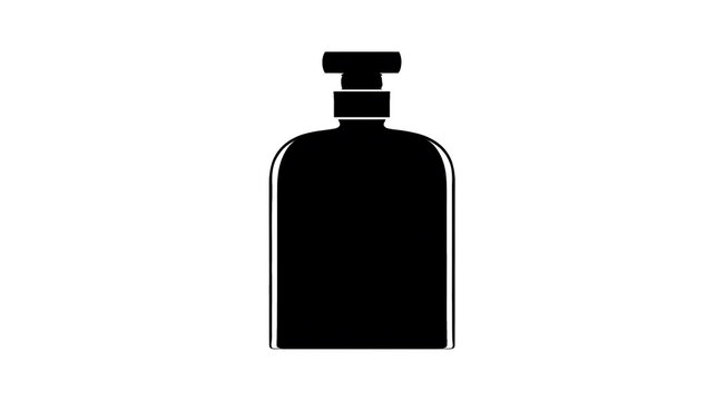 Silhouette of a stylish dispenser bottle
