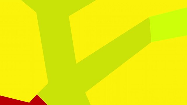 Vibrant abstract animation features large, colorful geometric shapes. The shapes fluidly morph and shift, creating a dynamic background.