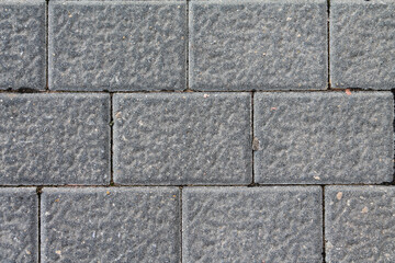 Fototapeta premium Close Up of Gray Stone Pavers – Street Surface Texture