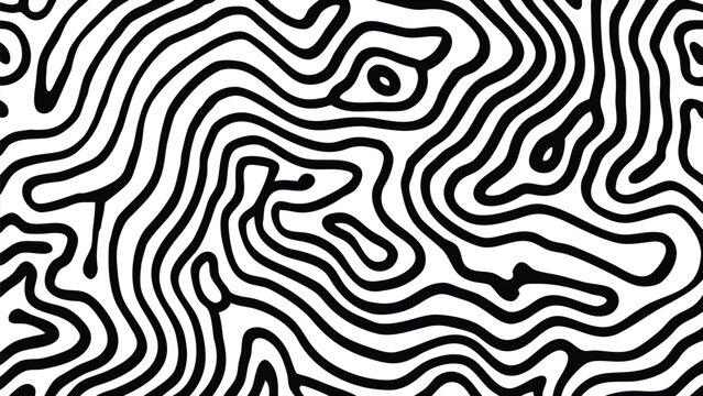 Set of abstract topographic lines vector