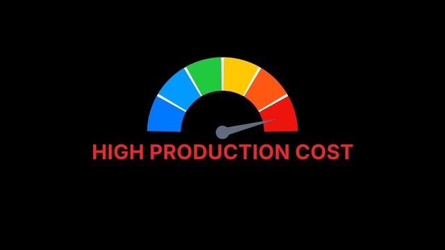 High production cost Risk meter Animation