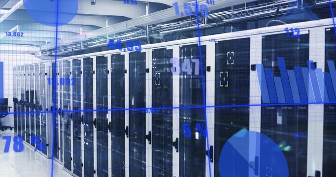 A center housing servers and digital equipment for global finance tech.